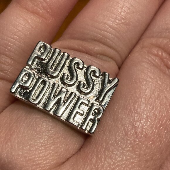 P*ssy Power Feminist Ring - US Size 9 - Picture 5 of 5